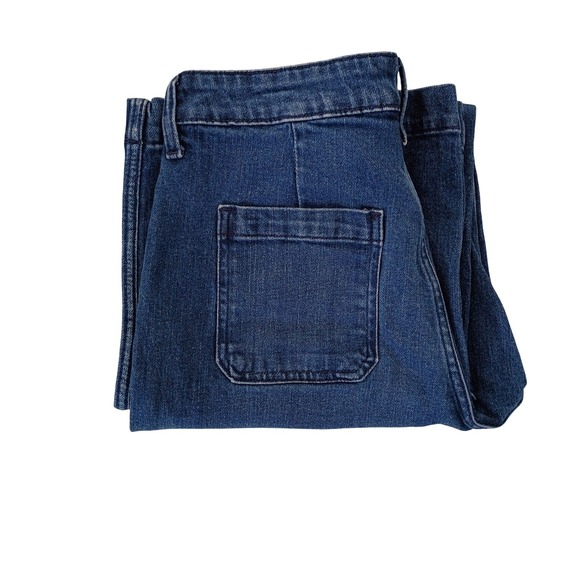 Old Navy -NWOT Extra High Rise Wide Leg Jeans Medium‎ Wash Size 8 - Picture 6 of 11